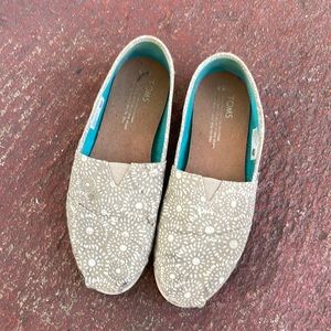 Toms slip on. size 6.5. worn